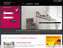 Tablet Screenshot of hostalensevilla.com